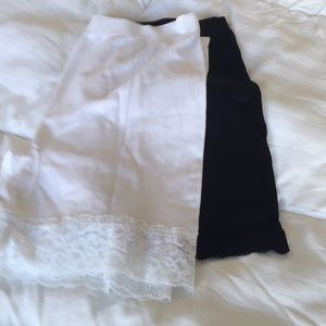 White and Black lightweight shape wear